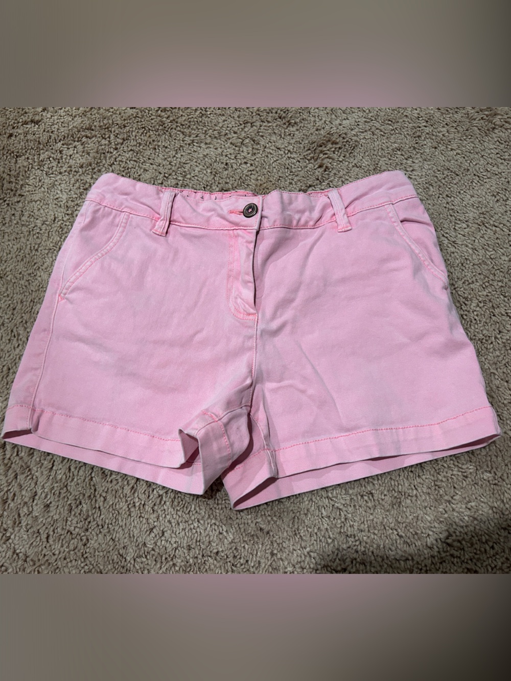 Women’s Pastel Pink Denim Shorts – Casual Everyday Style